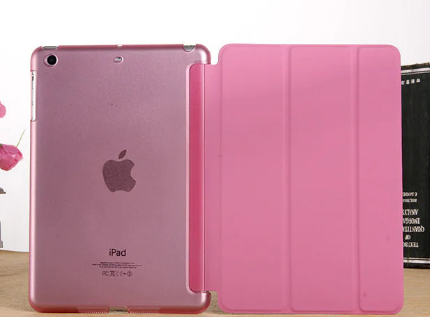 iPad Case, Tablet Leather Cover, Tri-Fold Leather Case