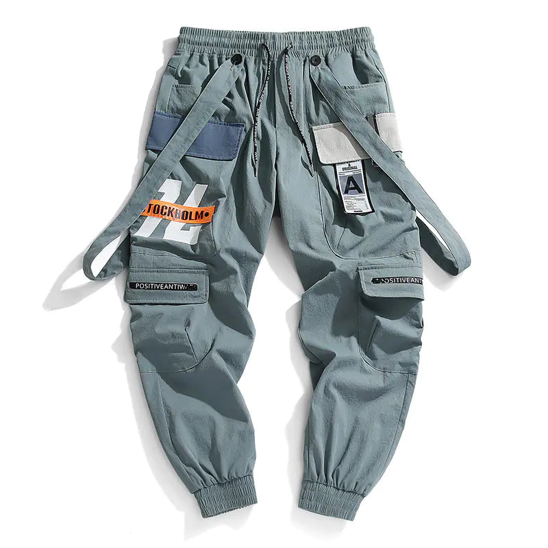 Japanese Men's Casual Trousers - Vintage Hip Hop Style