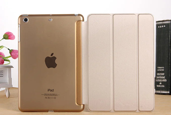 iPad Case, Tablet Leather Cover, Tri-Fold Leather Case
