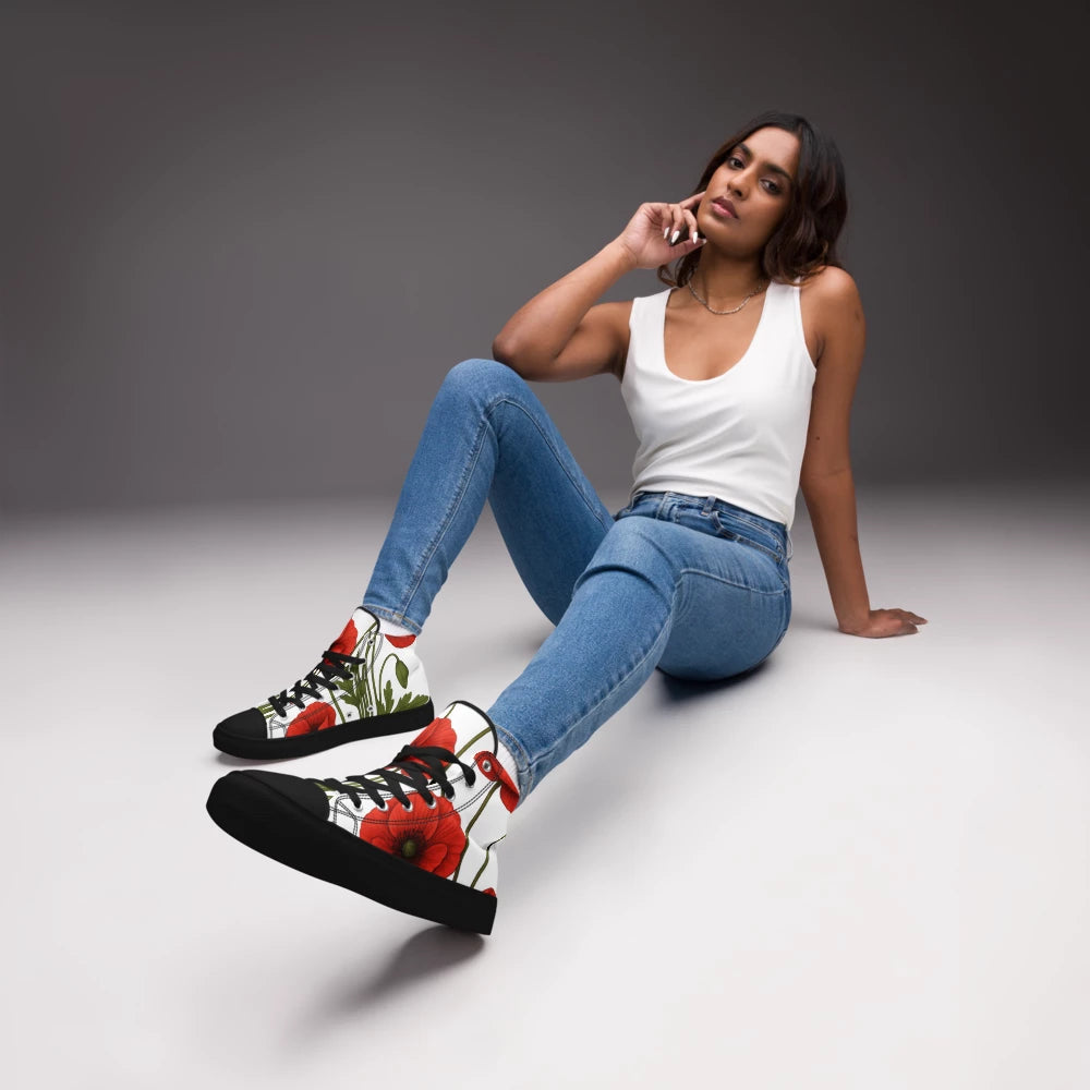 Women's High Top Canvas Shoes