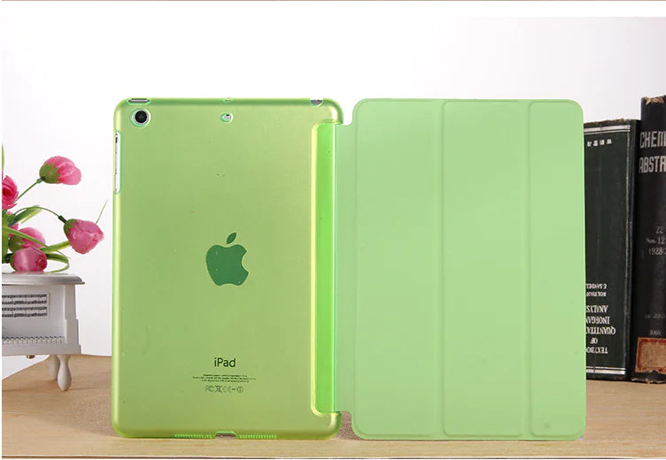 iPad Case, Tablet Leather Cover, Tri-Fold Leather Case