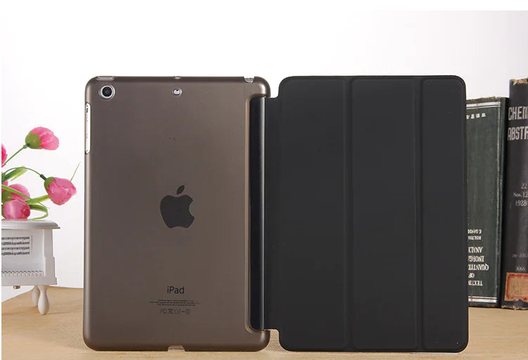 iPad Case, Tablet Leather Cover, Tri-Fold Leather Case