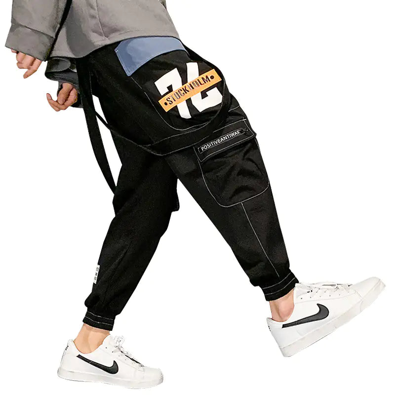 Japanese Men's Casual Trousers - Vintage Hip Hop Style