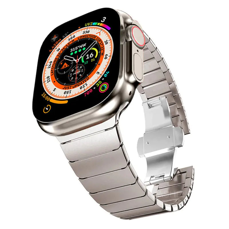 Stainless Steel Watch Band for Apple Watch S8 with Clasp