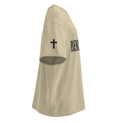 Unisex Organic Oversized High Neck T-Shirt | BENDECIDO