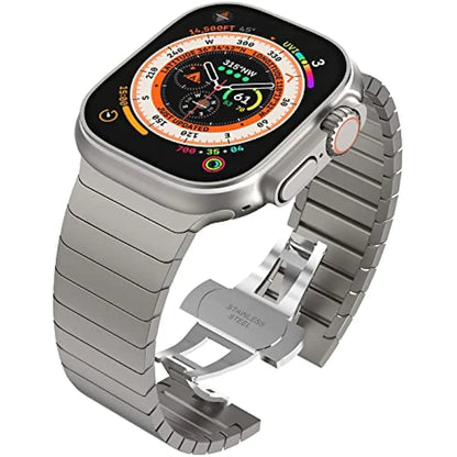 Stainless Steel Watch Band for Apple Watch S8 with Clasp