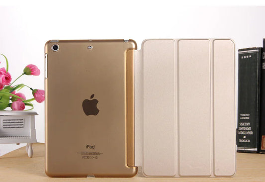 iPad Case, Tablet Leather Cover, Tri-Fold Leather Case