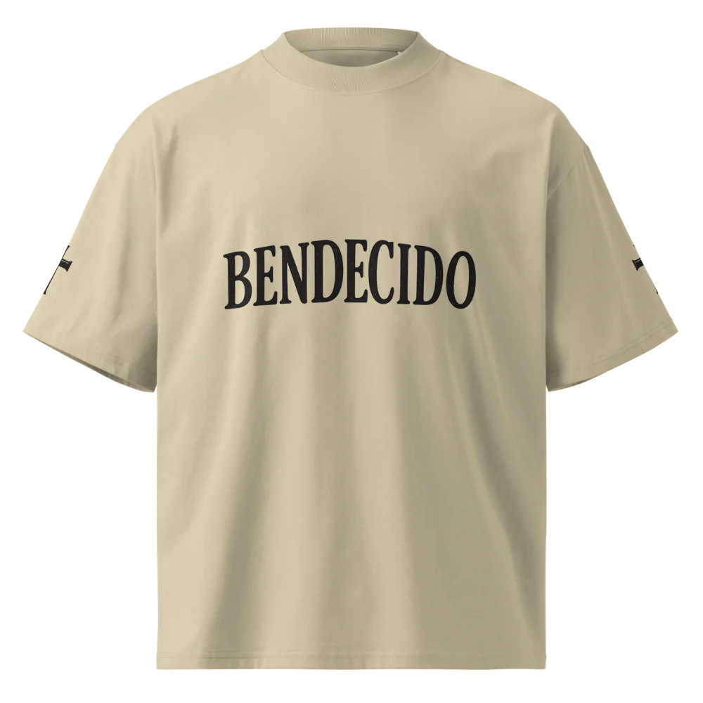 Unisex Organic Oversized High Neck T-Shirt | BENDECIDO
