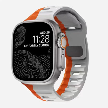Silicone Watch Band for Apple Watch Series 9 Ultra2