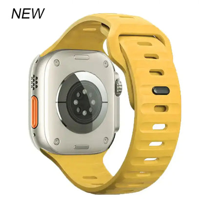 Silicone Watch Band for Apple Watch Series 9 Ultra2